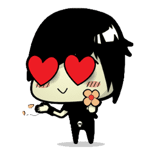 Hideo, the emo guy sticker #1063117