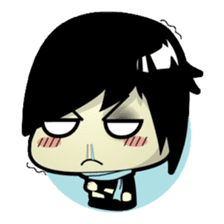 Hideo, the emo guy sticker #1063118