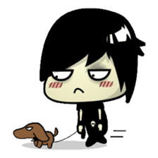 Hideo, the emo guy sticker #1063121