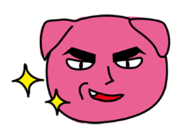 Pink Pug sticker #1063180