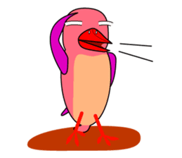 Island bird ruddy Kingfisher, KIRORON sticker #1063229
