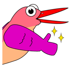 Island bird ruddy Kingfisher, KIRORON sticker #1063230