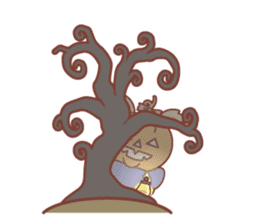 Kawaii Rabbits / Halloween sticker #1063552