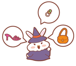 Kawaii Rabbits / Halloween sticker #1063555