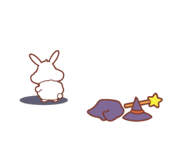 Kawaii Rabbits / Halloween sticker #1063561