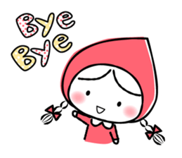 Little Red Cap in the Forest sticker #1063771