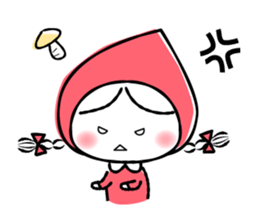 Little Red Cap in the Forest sticker #1063783