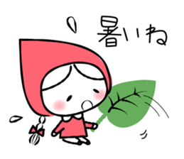 Little Red Cap in the Forest sticker #1063799