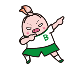 Life of the pig high school girl sticker #1064129