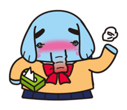 Life of the pig high school girl sticker #1064130