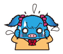 Life of the pig high school girl sticker #1064137