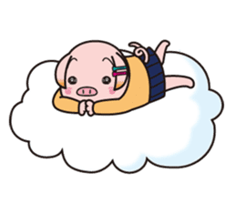Life of the pig high school girl sticker #1064138
