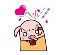 Life of the pig high school girl sticker #1064147