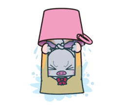 Life of the pig high school girl sticker #1064148