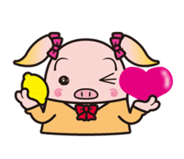 Life of the pig high school girl sticker #1064161
