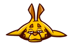 Giraffe from the hole. sticker #1064447