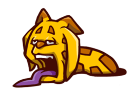 Giraffe from the hole. sticker #1064455