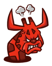 Giraffe from the hole. sticker #1064470