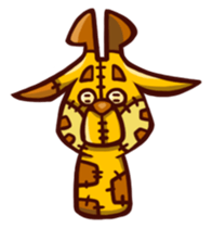 Giraffe from the hole. sticker #1064481