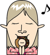 With a soft look... sticker #1064540