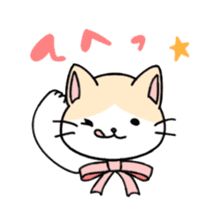 Ribbon Cat No.2 sticker #1064888