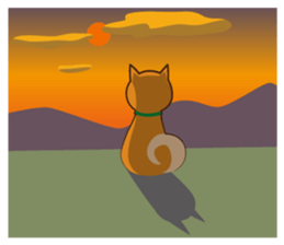 Shiba Inu "Musashi"(English) sticker #1065305