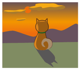 Shiba Inu "Musashi"(English) sticker #1065305