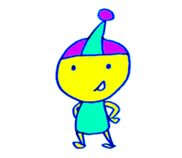 I am colorful boy sticker #1065789