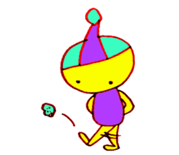 I am colorful boy sticker #1065790