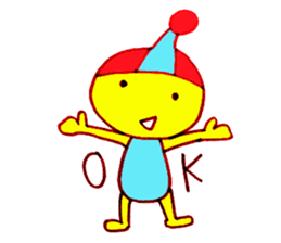 I am colorful boy sticker #1065792