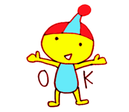 I am colorful boy sticker #1065792