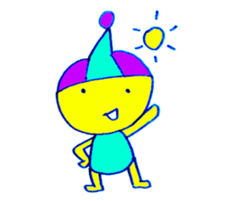 I am colorful boy sticker #1065795