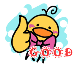 Bowknot Duck&Lai bear sticker #1066026