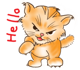 Tigza naughty cat sticker sticker #1067226