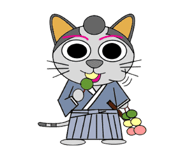 neko samurai (English Ver.) sticker #1067546