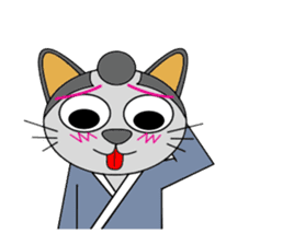 neko samurai (English Ver.) sticker #1067581