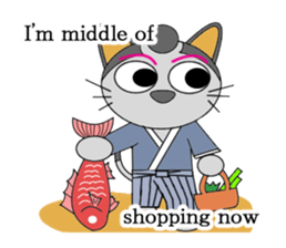 neko samurai (English Ver.) sticker #1067583