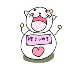 TARE-NEKO Family(YUKI-DARUMA) sticker #1067977