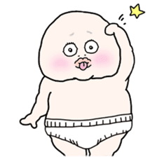 Plump plump ! Moonchi-kun sticker #1068750