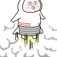 Plump plump ! Moonchi-kun sticker #1068768