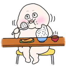 Plump plump ! Moonchi-kun sticker #1068783