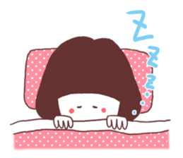 Bob cut girl sticker #1069087