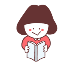 Bob cut girl sticker #1069101