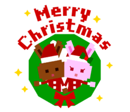 Chocolate Bunny Pulpy Christmas&New Year sticker #1069506