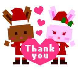 Chocolate Bunny Pulpy Christmas&New Year sticker #1069509