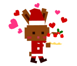 Chocolate Bunny Pulpy Christmas&New Year sticker #1069518
