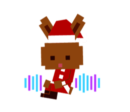 Chocolate Bunny Pulpy Christmas&New Year sticker #1069521