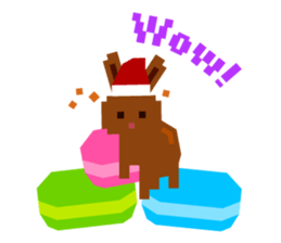 Chocolate Bunny Pulpy Christmas&New Year sticker #1069528