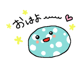 Polka-dots "mizutama-chan" sticker #1070151