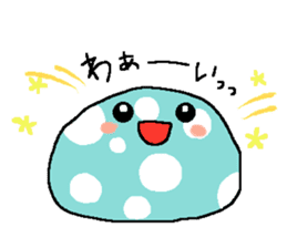 Polka-dots "mizutama-chan" sticker #1070156